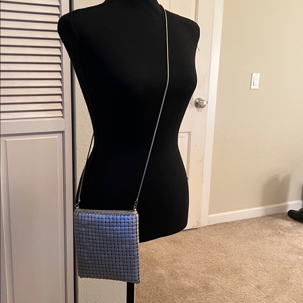 Silver metallic purse
